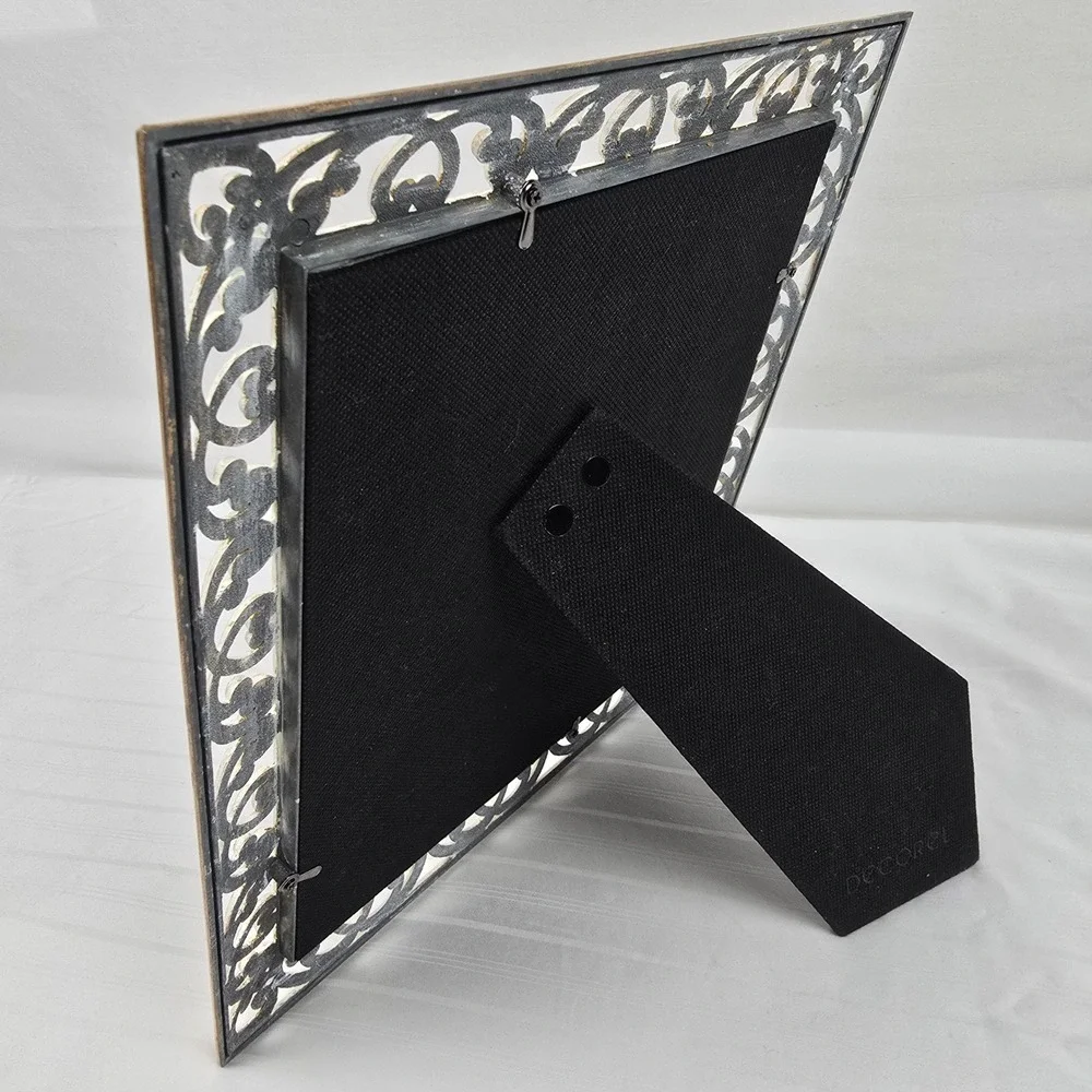 Decorel‎ Heirloom  8x10 Picture Frame Ornate Cream Gold Rhinestone Vintage Style